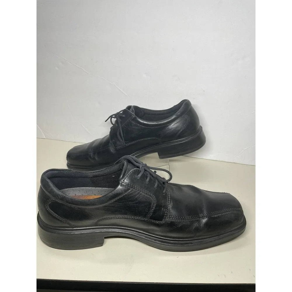 ECCO Men's Dress Shoes Size EU 47 US 13 Leather Black lace up